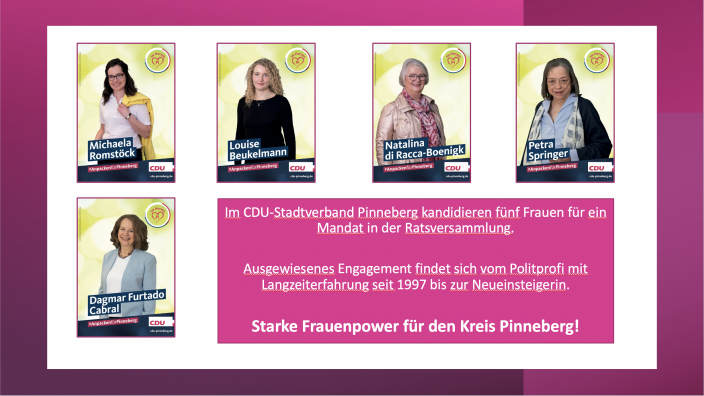 5 Frauen für die Ratsversammlung
